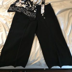 White House Black Market Black dress capris.